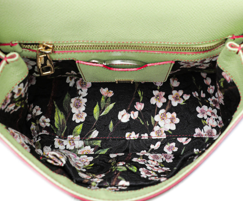 Dolce & Gabbana Multicolor Lizard Print Sicily Medium Bag