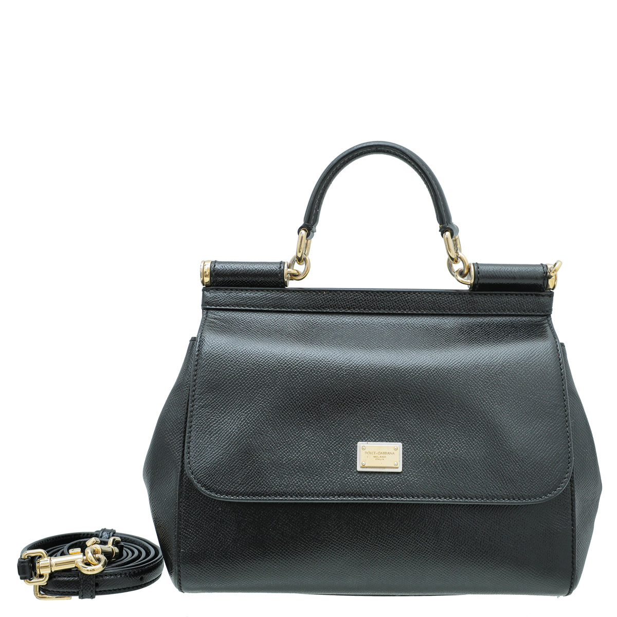 Dolce & Gabbana Black Sicily Medium Bag
