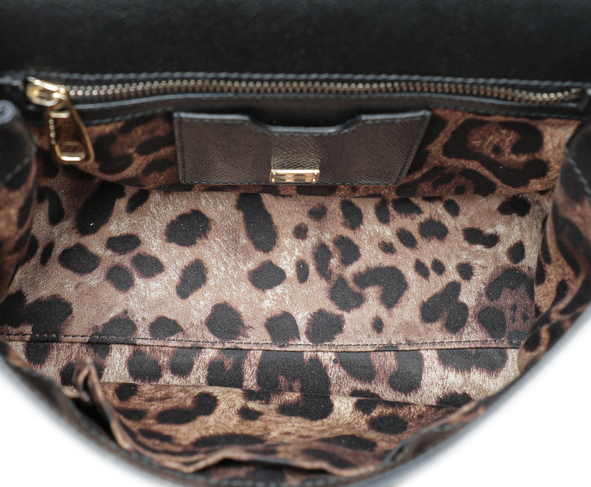 Dolce & Gabbana Black Sicily Medium Bag