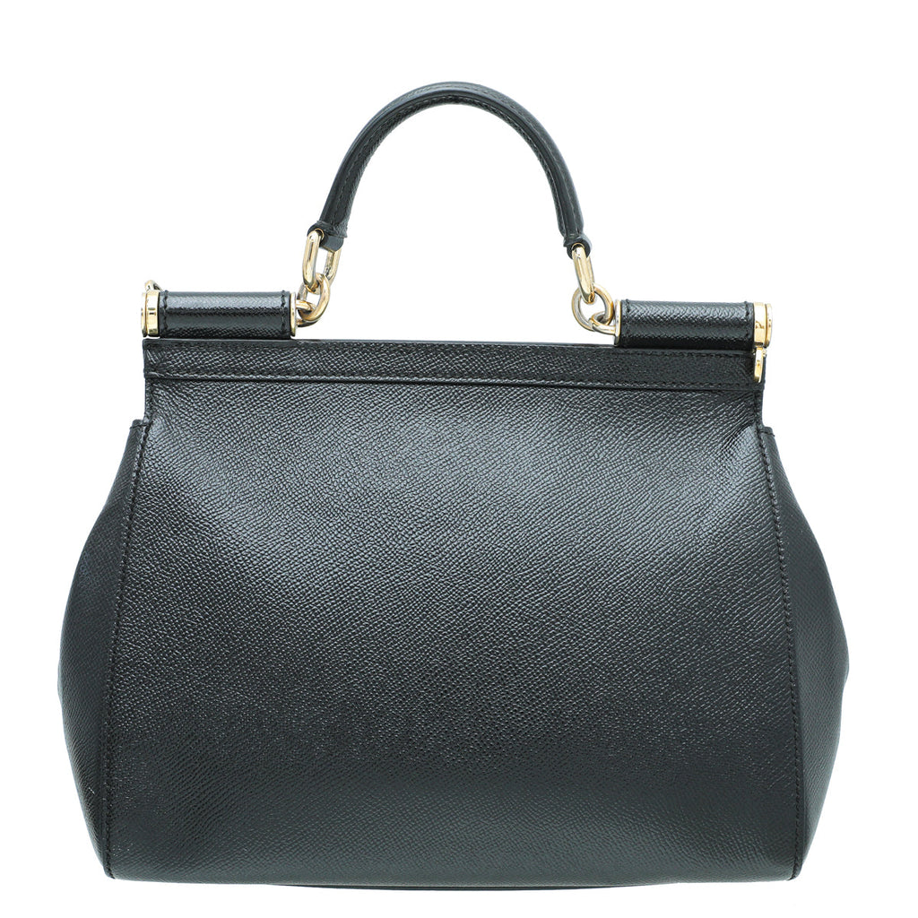 Dolce & Gabbana Black Sicily Medium Bag