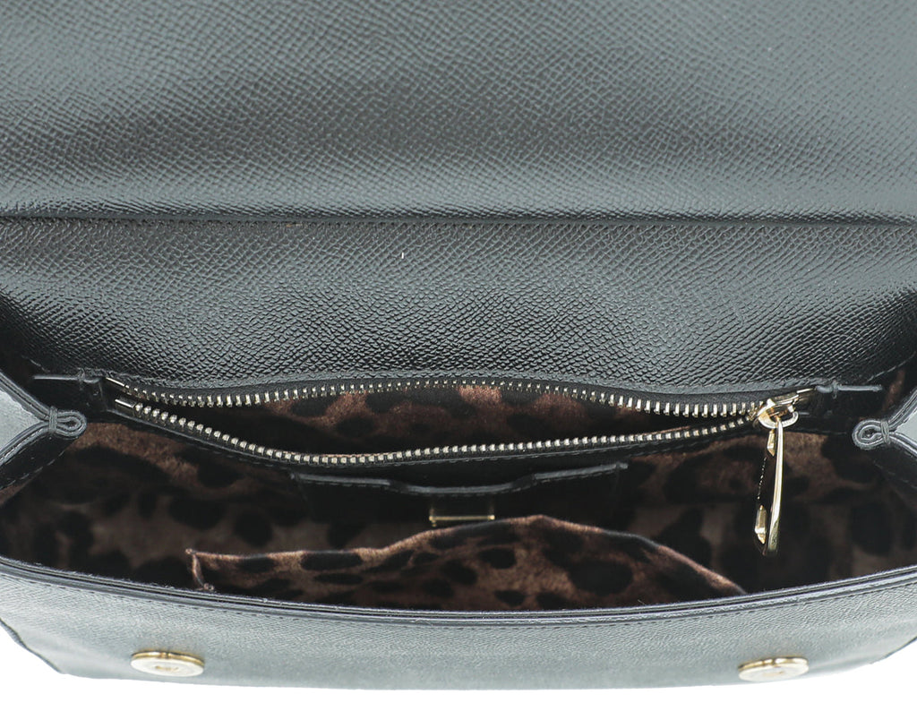 Dolce & Gabbana Black Sicily Medium Bag