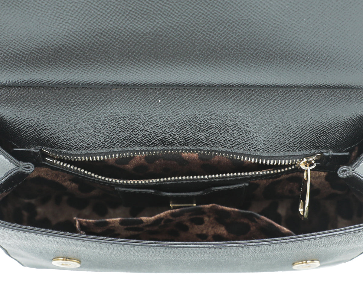 Dolce & Gabbana Black Sicily Medium Bag