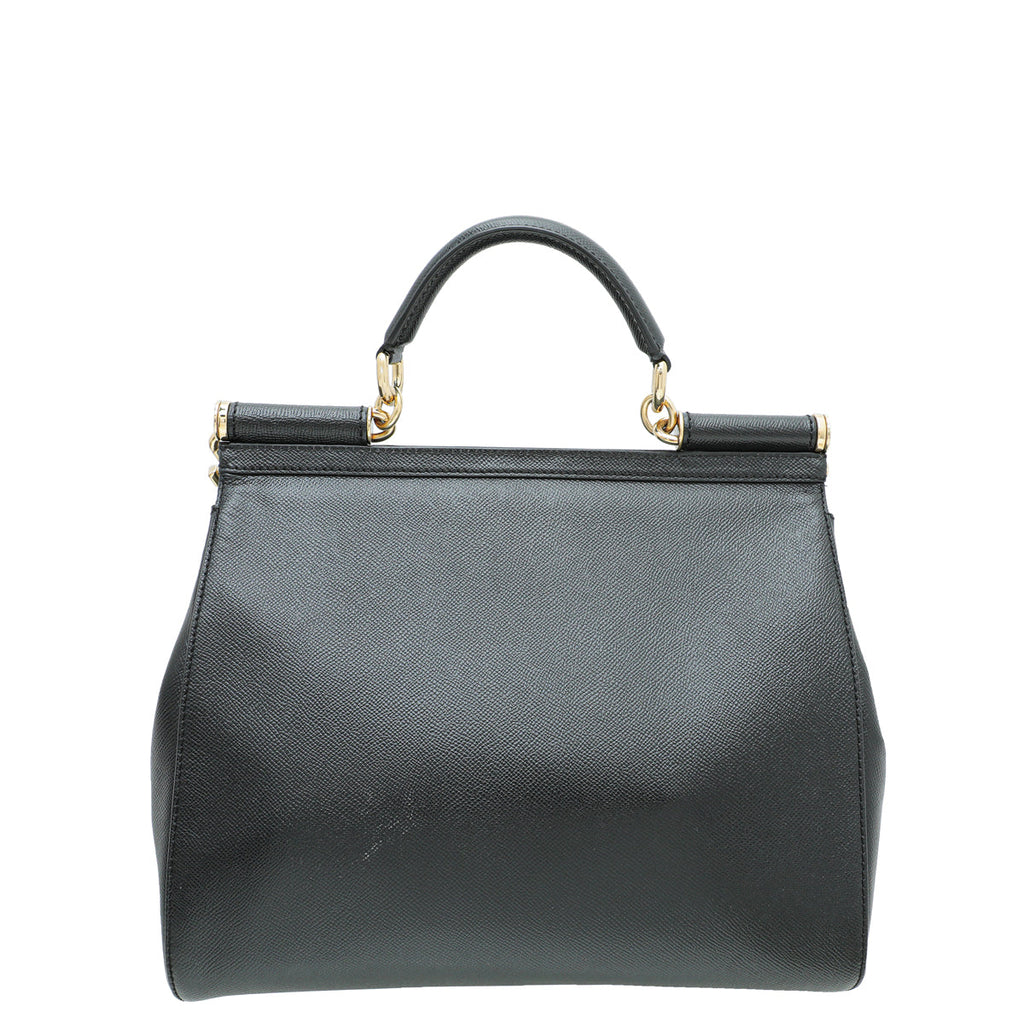Dolce & Gabbana Black Sicily Large Bag