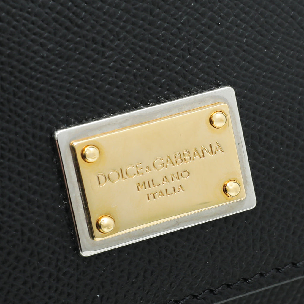 Dolce & Gabbana Black Sicily Large Bag