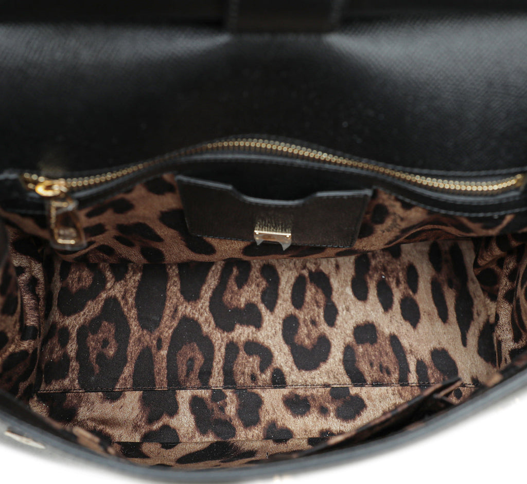 Dolce & Gabbana Black Sicily Large Bag