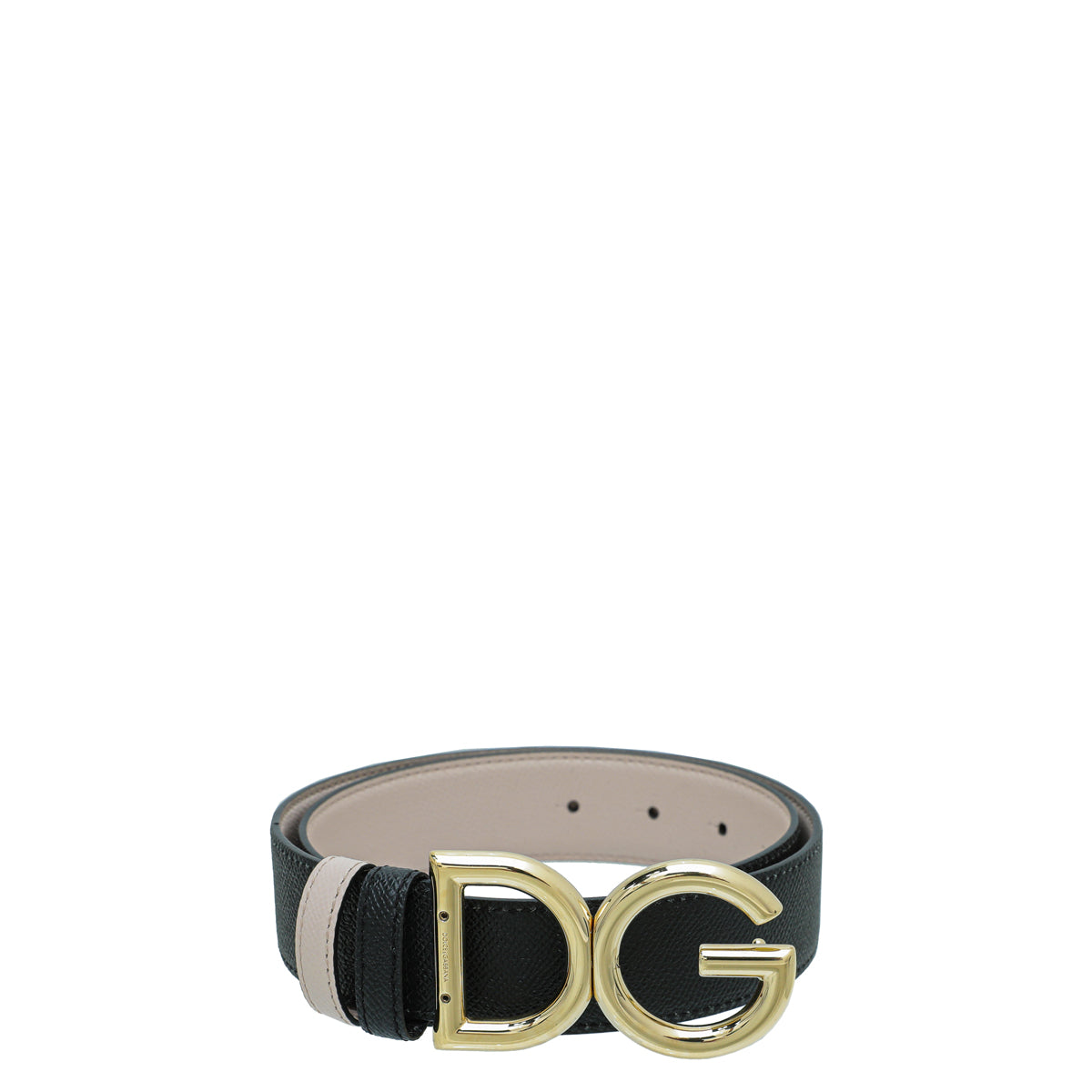 Dolce & Gabbana Bicolor DG Buckle Reversible Belt 30