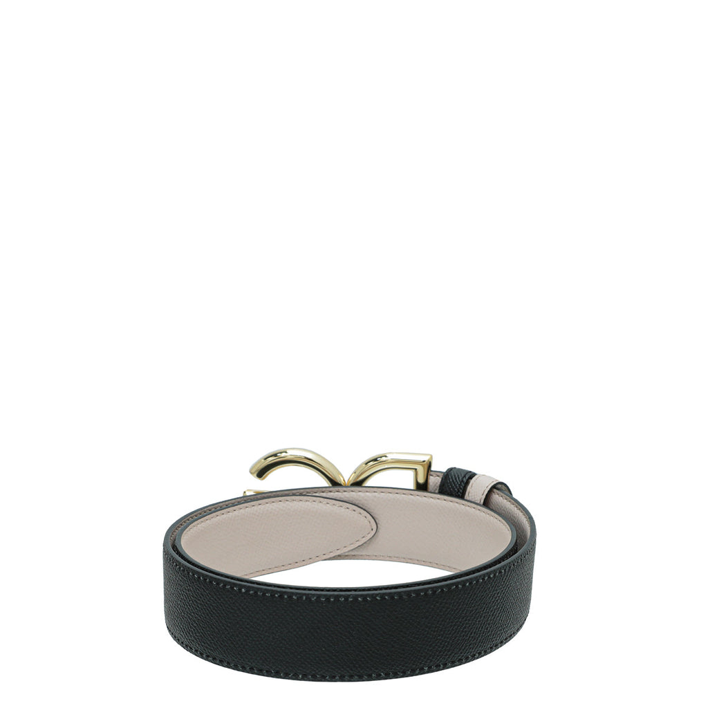 Dolce & Gabbana Bicolor DG Buckle Reversible Belt 30