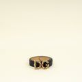Dolce & Gabbana Black DG Amore Buckle Belt