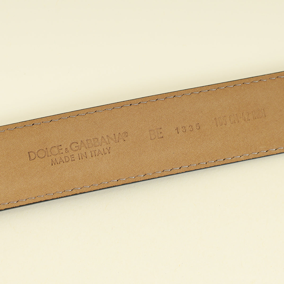 Dolce & Gabbana Black DG Amore Buckle Belt