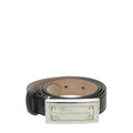 Dolce & Gabbana Black Logo Plaque 25mm Belt 38