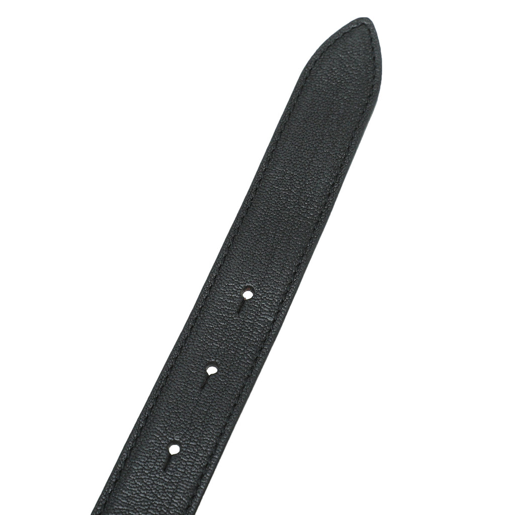 Dolce & Gabbana Black Logo Plaque 25mm Belt 38