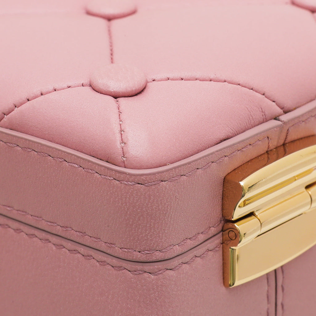 Dolce & Gabbana Pink Quilted Dolce Box Bag