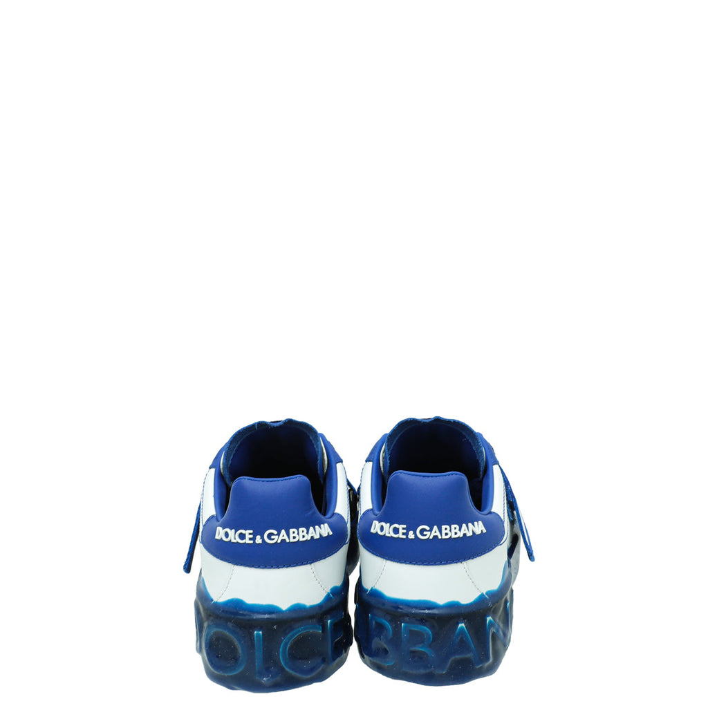 Dolce & Gabbana Bicolor DG Rules Heart Portofino Sneaker 37.5