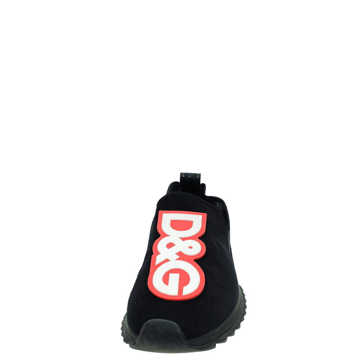 Dolce & Gabbana Tricolor "D&G" Patch Stretch Slip On Sneakers 36
