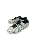Dolce & Gabbana Bicolor Bambino Graffiti Lace Up Sneakers 36