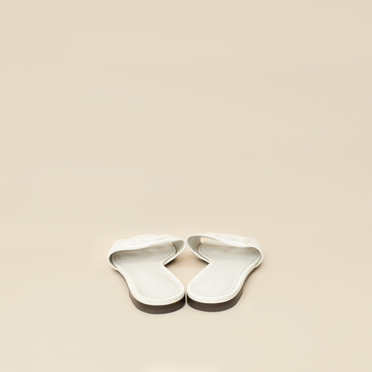 Dolce & Gabbana White DG Logo Cutout Slide Sandal 36