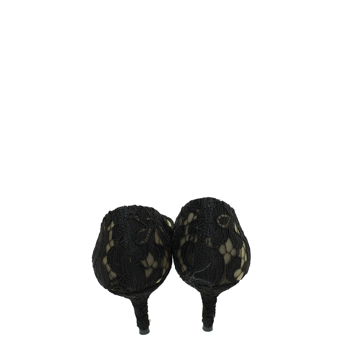 Dolce & Gabbana Black Lace Bellucci Pump 37