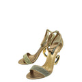 Dolce & Gabbana Bronze DG Baroque Ankle Strap 37
