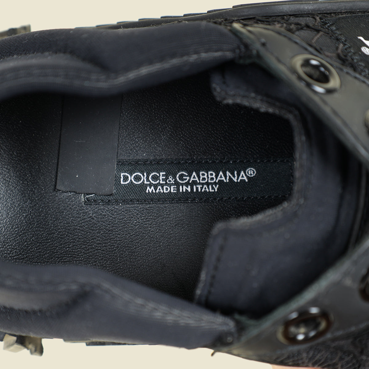 Dolce & Gabbana Black NS1 Low Top Sneaker 38