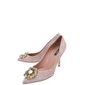 Dolce & Gabbana Soft Pink Suede Bellucci Pumps 39.5