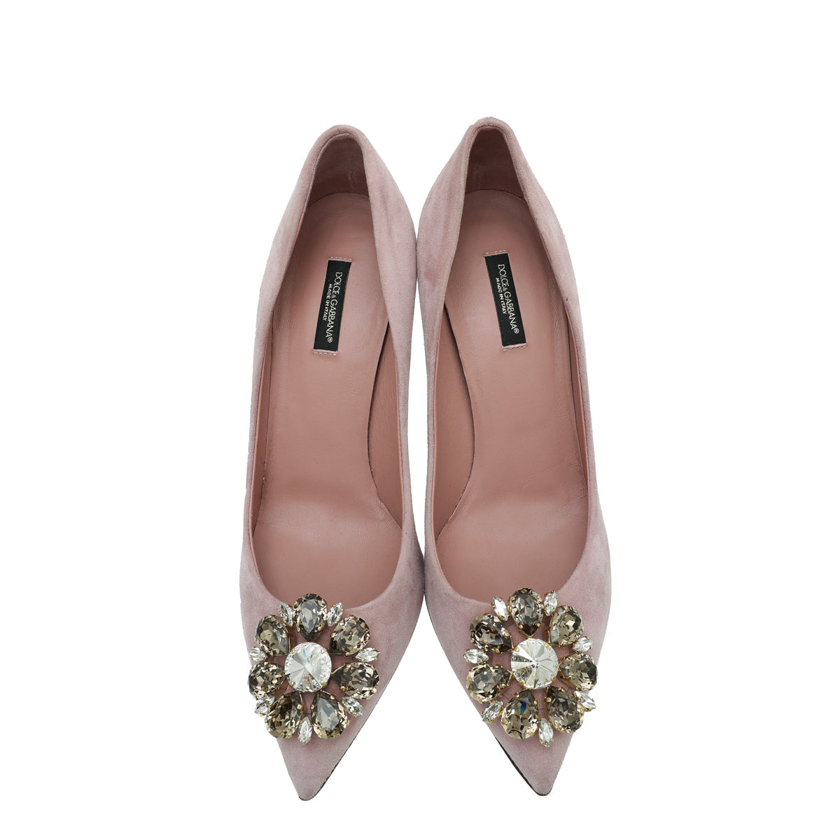 Dolce & Gabbana Soft Pink Suede Bellucci Pumps 39.5