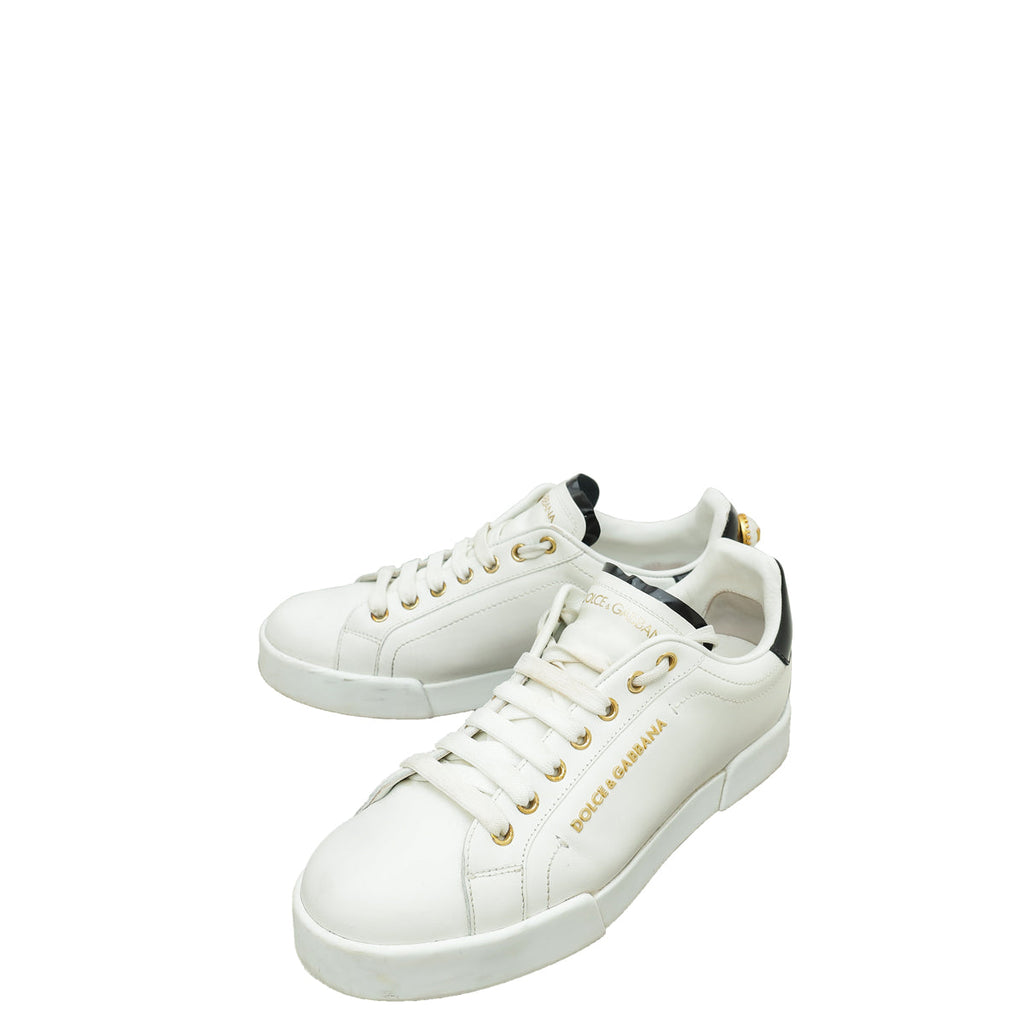 Dolce & Gabbana White Portofino Sneakers 39.5