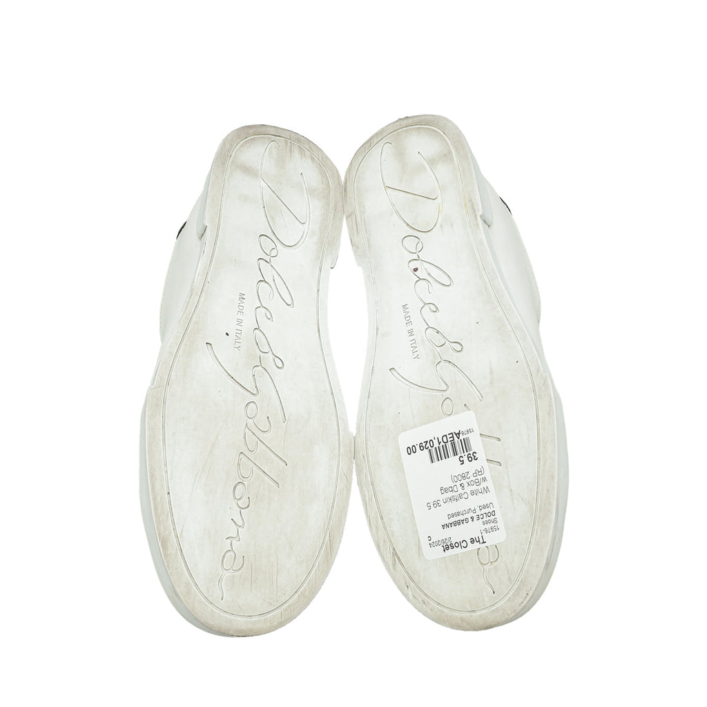 Dolce & Gabbana White Portofino Sneakers 39.5