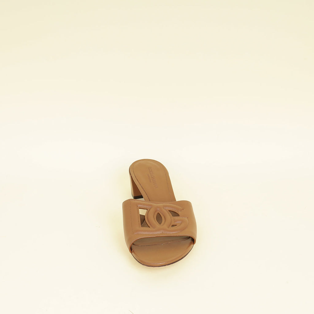 Dolce & Gabbana Brown DG Millennials Mules 40
