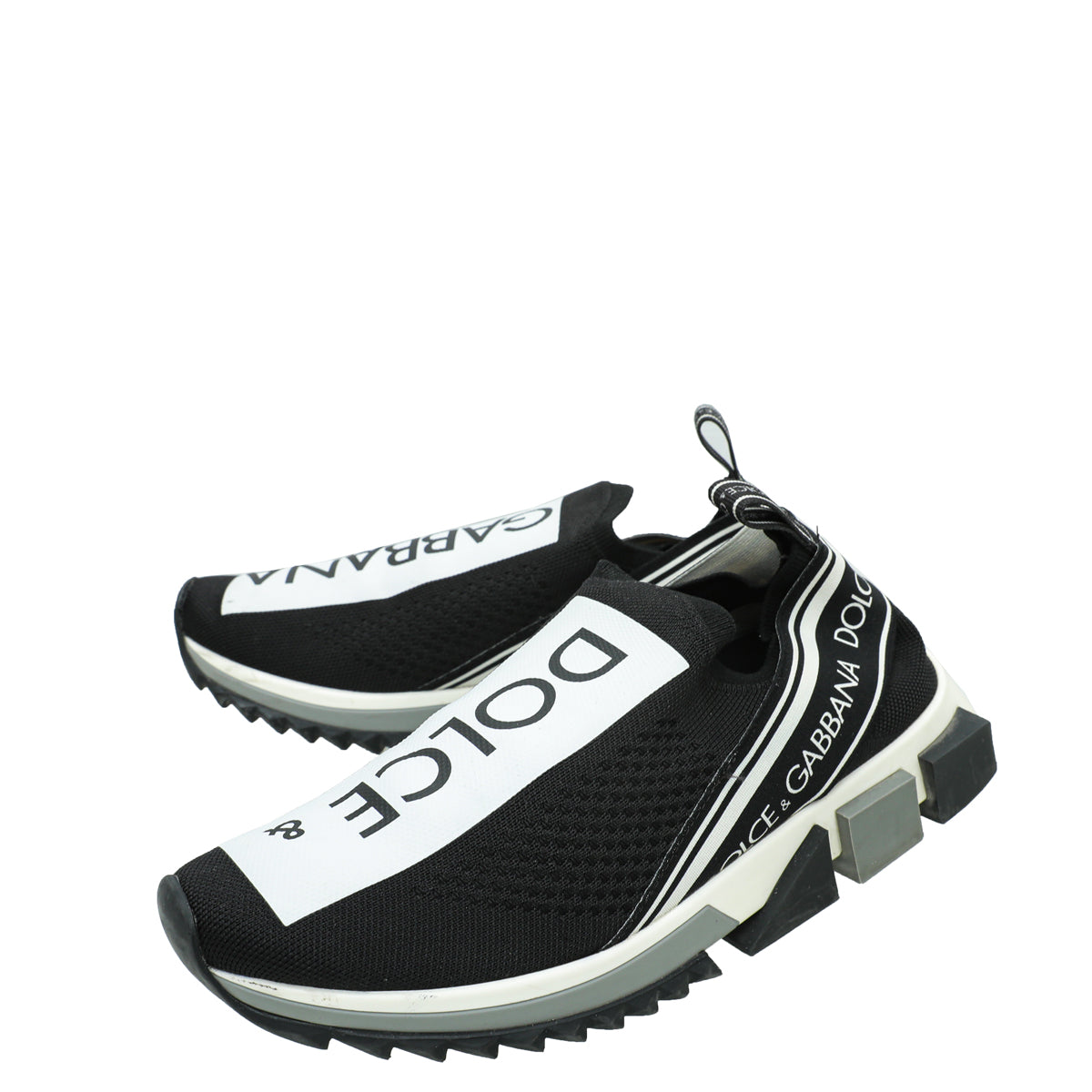 Dolce & Gabbana Bicolor Sorrento Mesh Sneaker 40