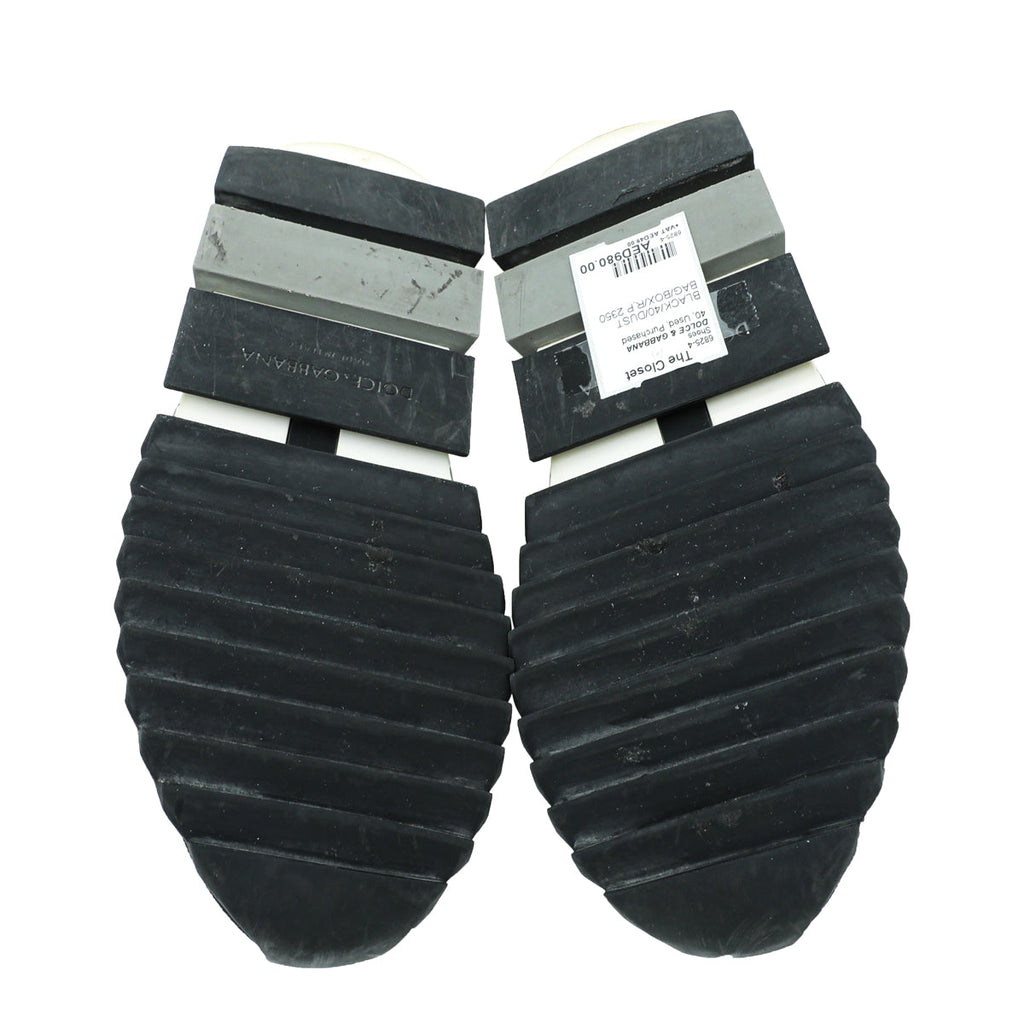 Dolce & Gabbana Bicolor Sorrento Mesh Sneaker 40