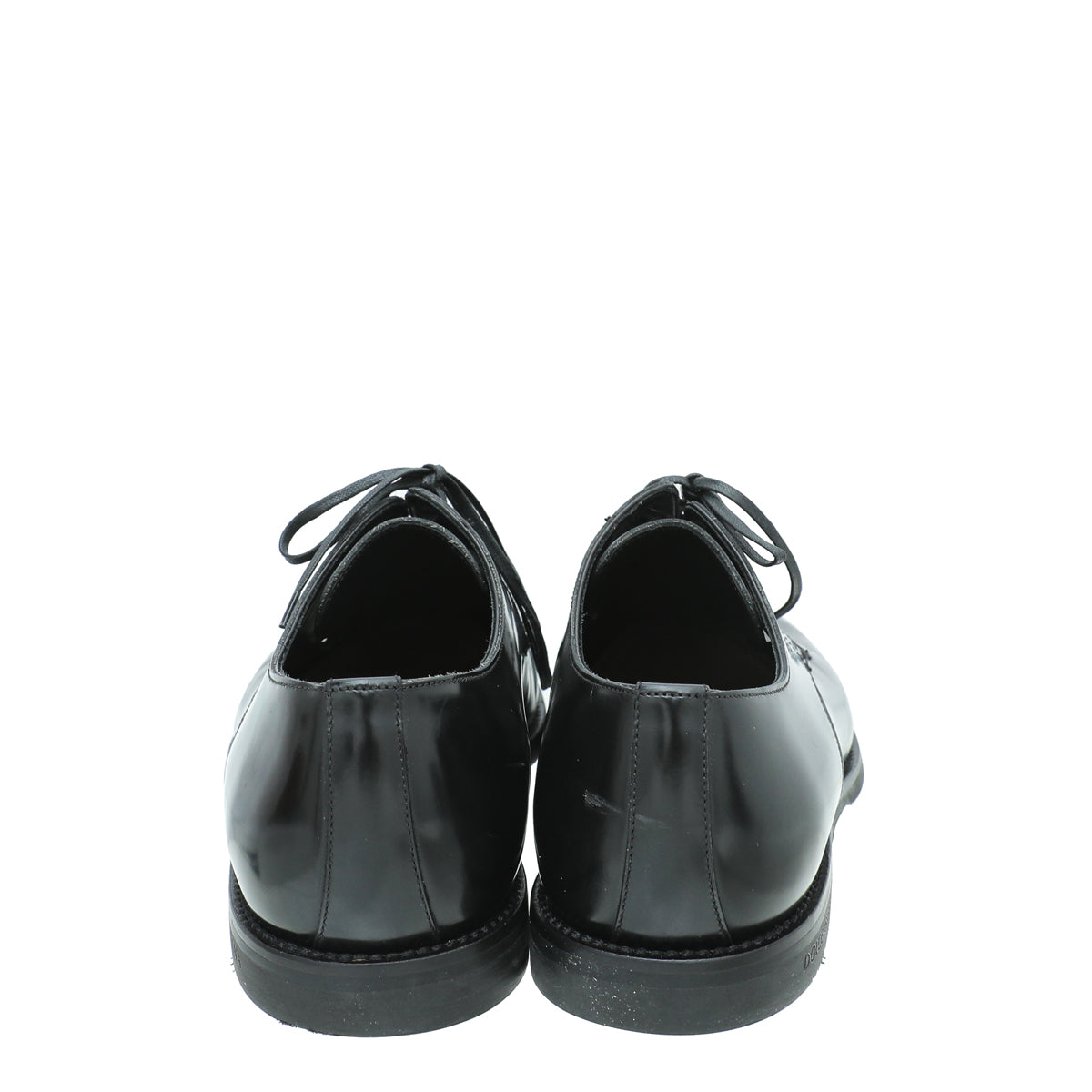 Dolce & Gabbana Black Derby Oxford Shoes 7.5