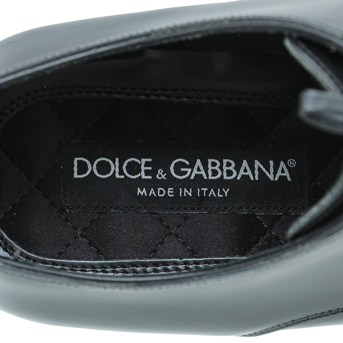Dolce & Gabbana Black Derby Oxford Shoes 7.5