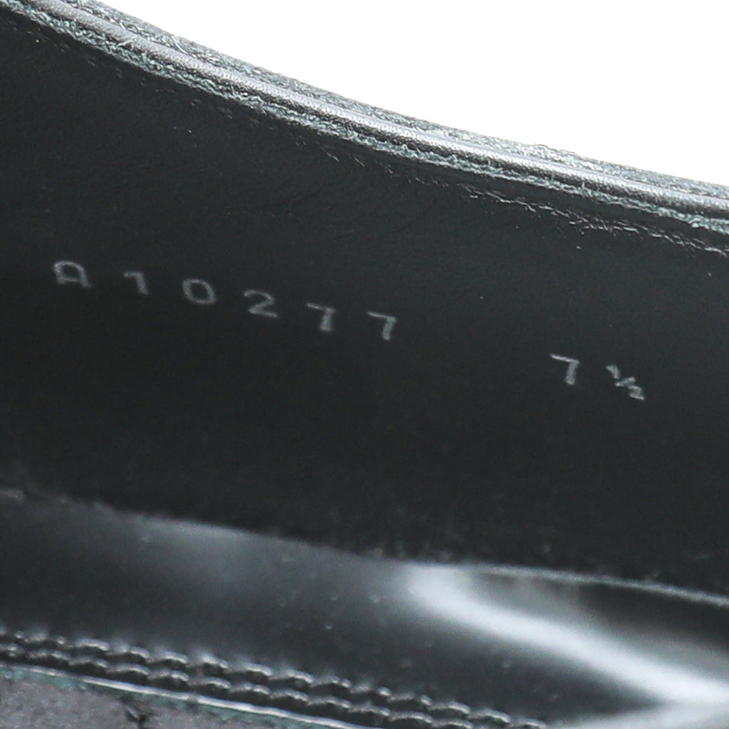 Dolce & Gabbana Black Derby Oxford Shoes 7.5