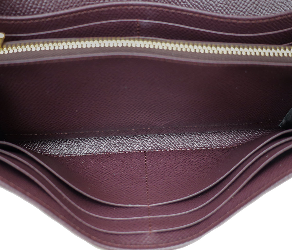 Dolce & Gabbana Burgundy DG Crystal Flap Continental Wallet