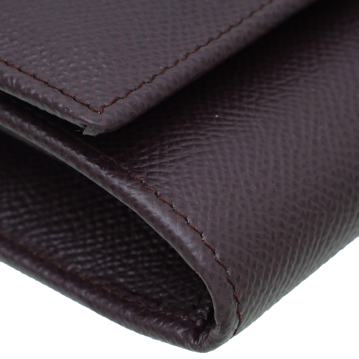 Dolce & Gabbana Burgundy DG Crystal Flap Continental Wallet