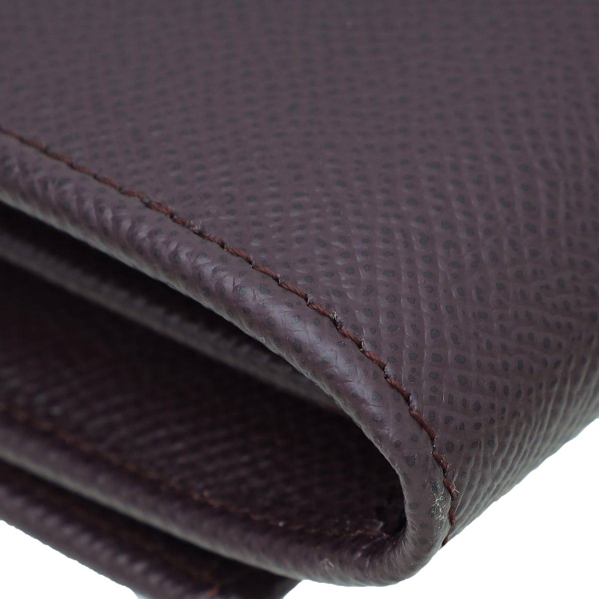 Dolce & Gabbana Burgundy DG Crystal Flap Continental Wallet