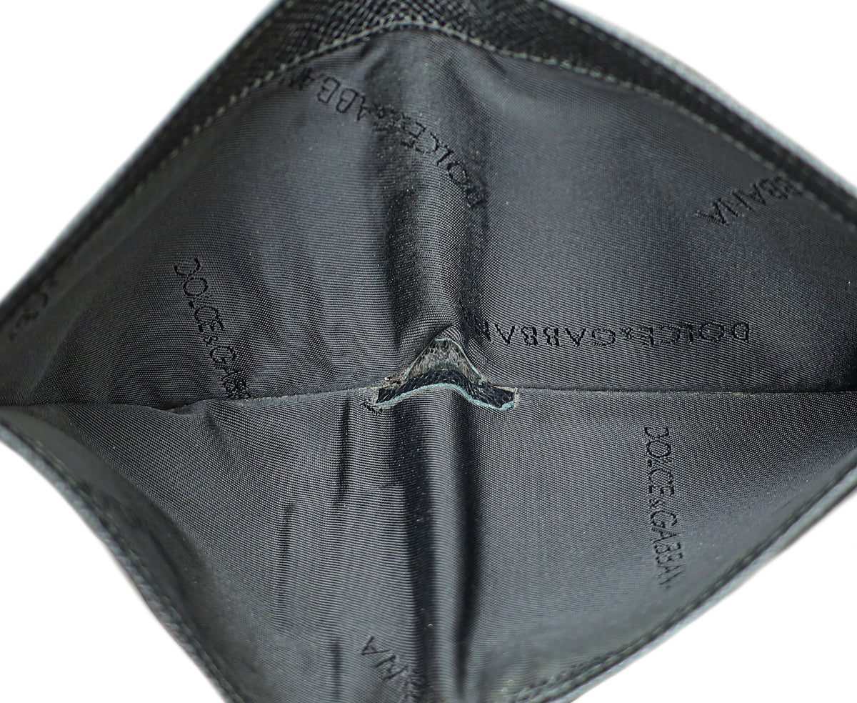 Dolce & Gabbana Black Logo Bifold Wallet