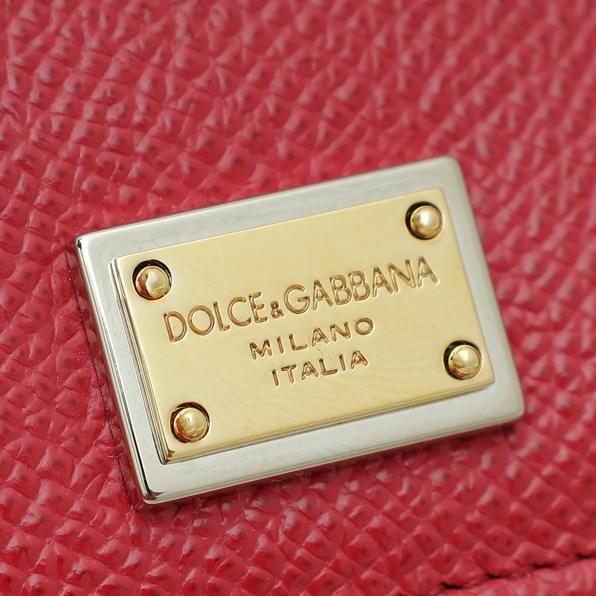Dolce & Gabbana Red Wallet on Chain