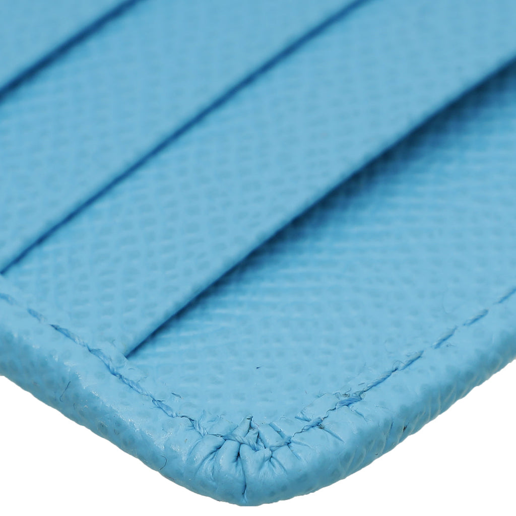 Dolce & Gabbana Blue Zipped Card Holder Wallet