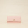 Dolce & Gabbana Pink DG Crystal Dauphine Flap Continental Wallet