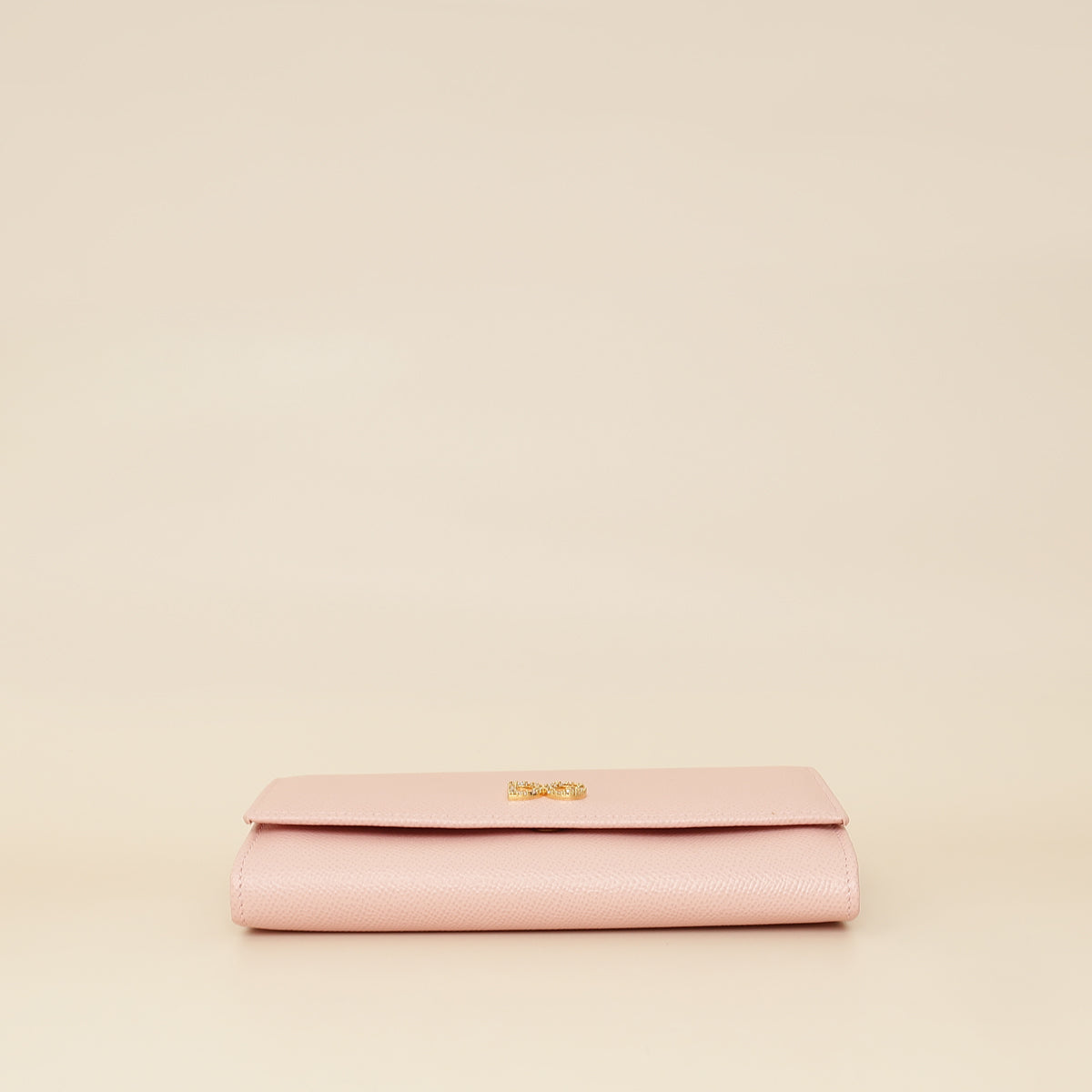 Dolce & Gabbana Pink DG Crystal Dauphine Flap Continental Wallet