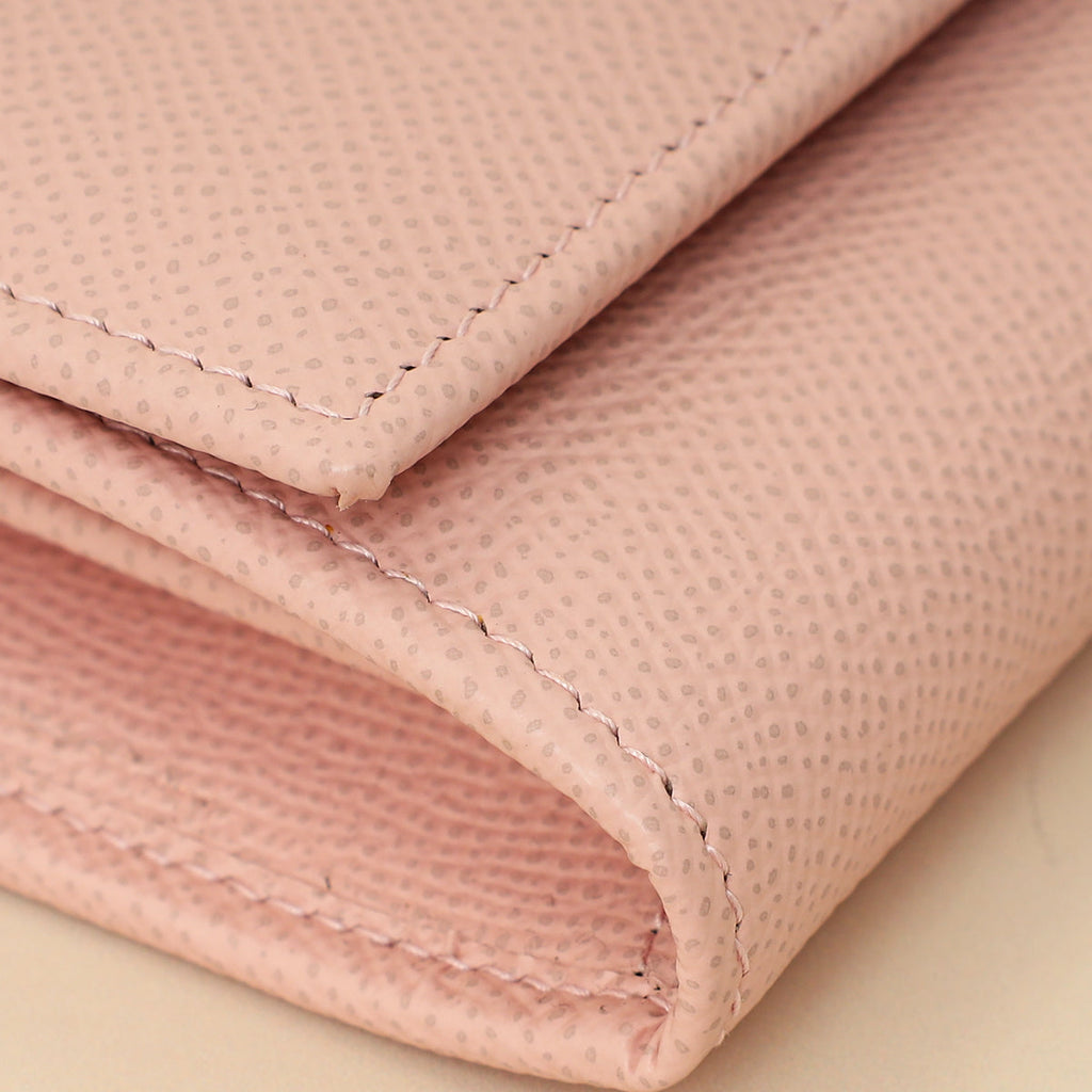 Dolce & Gabbana Pink DG Crystal Dauphine Flap Continental Wallet