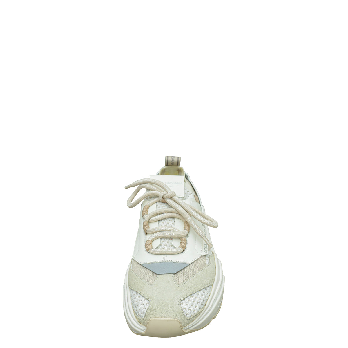 Dolce & Gabbana Beige Multicolor Daymaster Stretch Mesh Sneaker 39