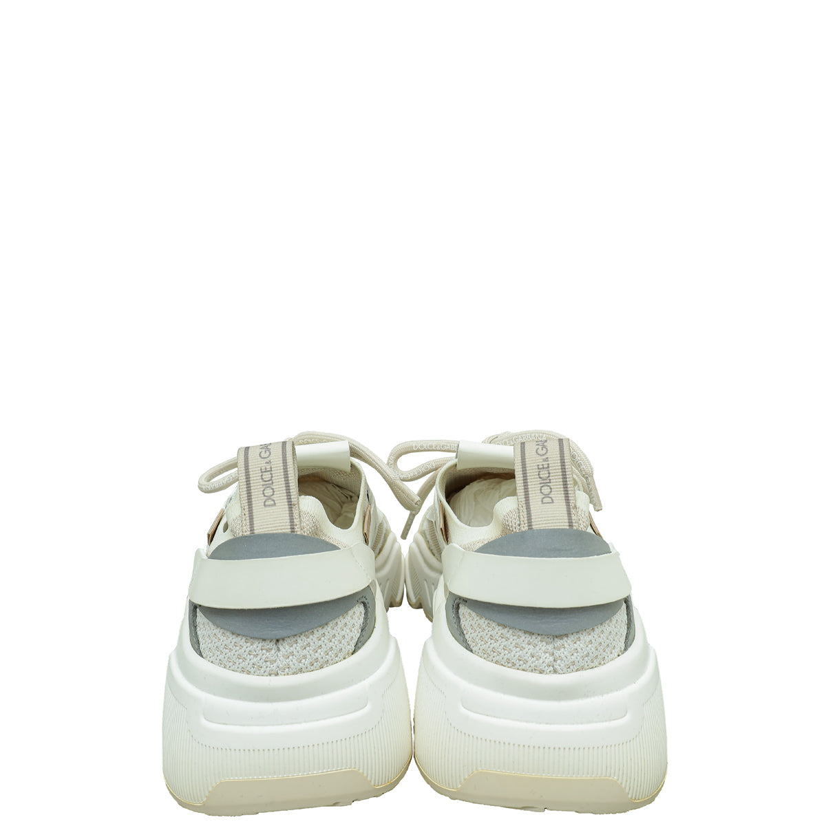 Dolce & Gabbana Beige Multicolor Daymaster Stretch Mesh Sneaker 39