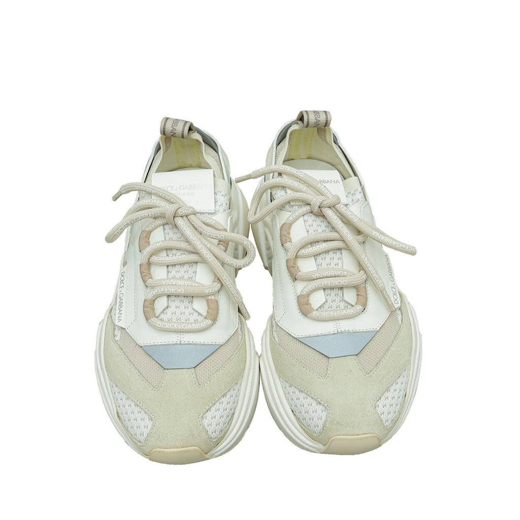 Dolce & Gabbana Beige Multicolor Daymaster Stretch Mesh Sneaker 39