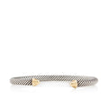 David Yurman Sterling Silver 14k Gold Cable Classics 5mm Cuff