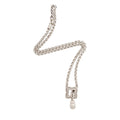 David Yurman Sterling Silver Diamond Quatrefoil Lariat Necklace