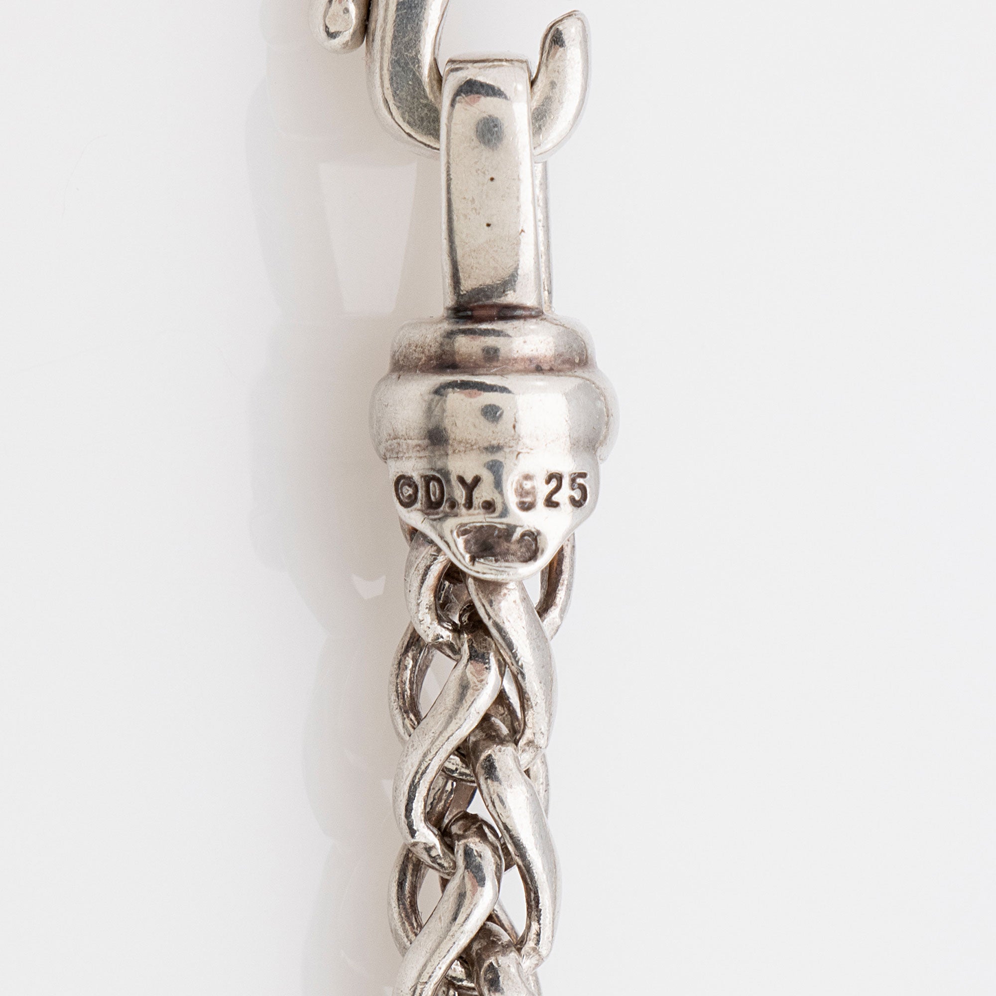 David Yurman Sterling Silver Diamond Quatrefoil Lariat Necklace