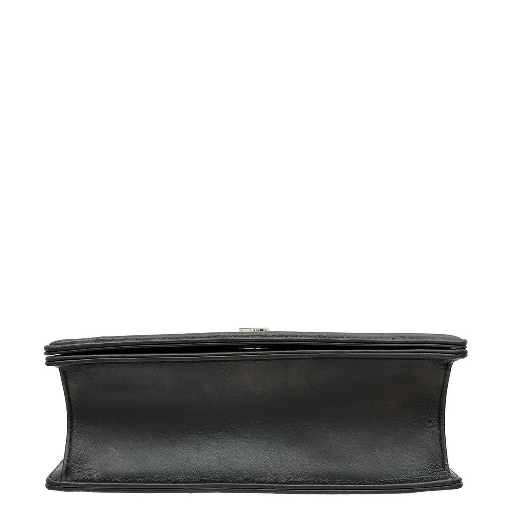 Christian Dior Black Sequins Diorama Flap Medium Shoulder Bag