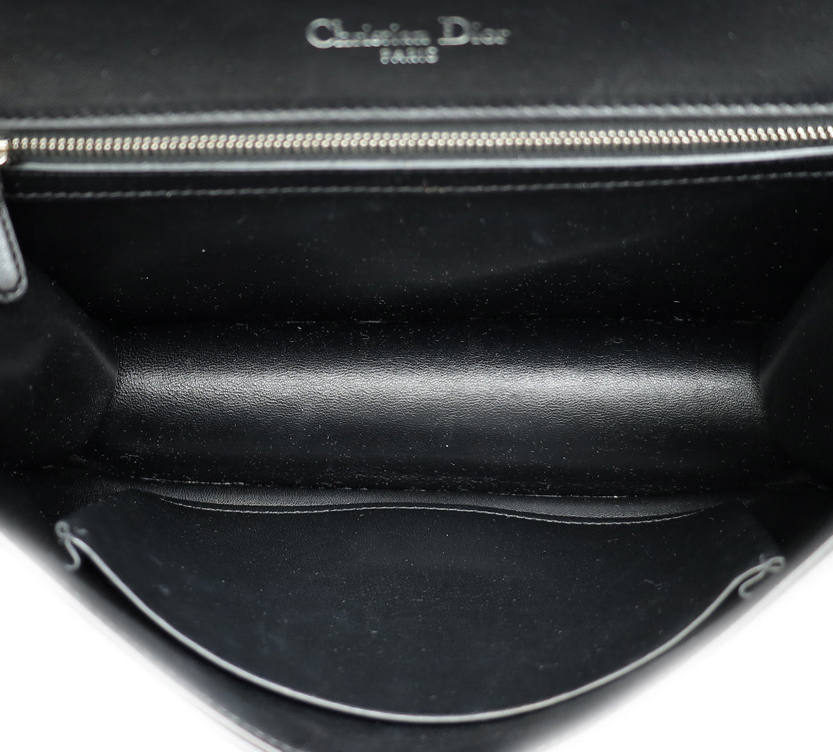 Christian Dior Black Sequins Diorama Flap Medium Shoulder Bag